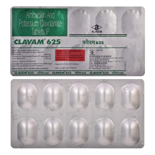 CLAVAM 625 MG TAB(10 TAB)