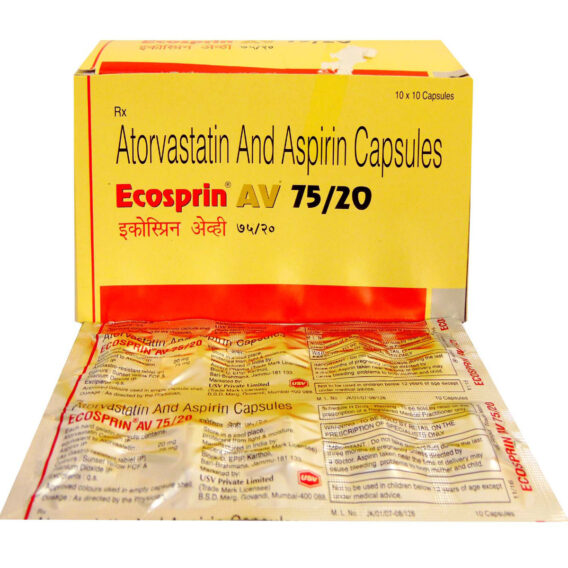 ECOSPRIN AV 75 MG/ 20 MG CAP(10 CAP)